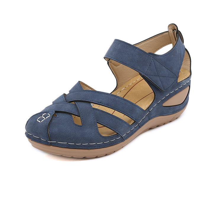 New Closed Toe Wedge Non-slip Plus Size Sandals For Women